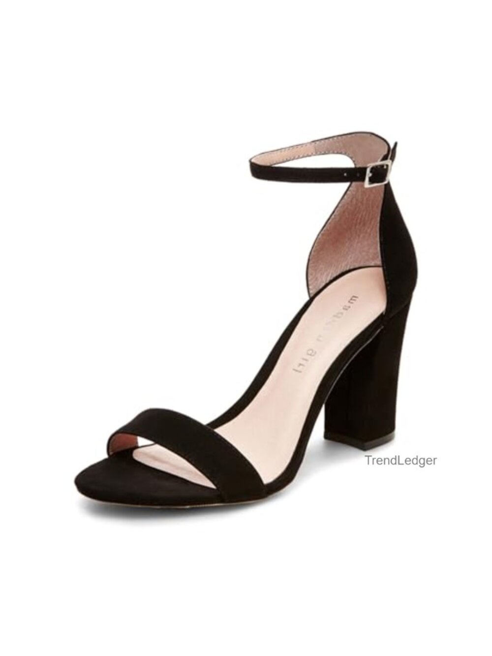 Faux Suede Block Heel Ankle Strap Sandals for Wedding